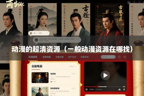 动漫的超清资源(一般动漫资源在哪找)