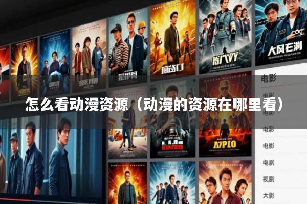 怎么看动漫资源(动漫的资源在哪里看)