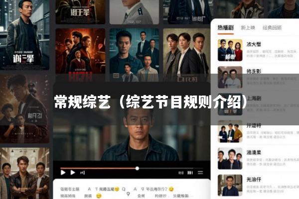 常规综艺(综艺节目规则介绍)